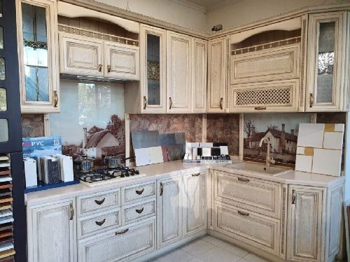 foto 5 15 Угловая кухня с антресолями до потолка - 62